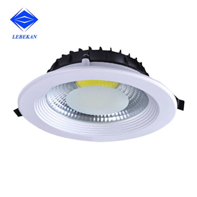 15W 20W 30W High Power Aluminum Recessed COB LED Down Ceiling Spotlight Light for Amusement Park