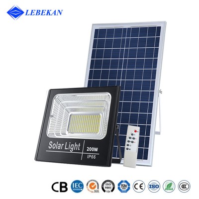 Lebekan 300W 200W 100W Panel Solar Recargables Liviano Intemperie Reflector Con Panel Solar